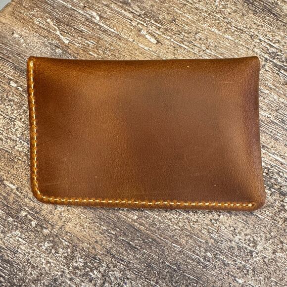 Genuine Leather Wallet  LIGHT BROWN Credit Card Holder Wallet NEW FAST SHIP - Picture 4 of 5